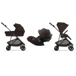 Cybex Trio Melio Carbon Chocolate Brown con Cloud G3 Plus I-Size