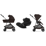 Cybex Trio Melio Carbon Chocolate Brown con Cloud G3 I-Size