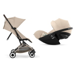 Cybex Passeggino Orfeo Almond Beige con Cloud G3 i-size Plus