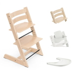 Stokke Seggiolone Tripp Trapp 3 in 1 Natural-White con vassoio
