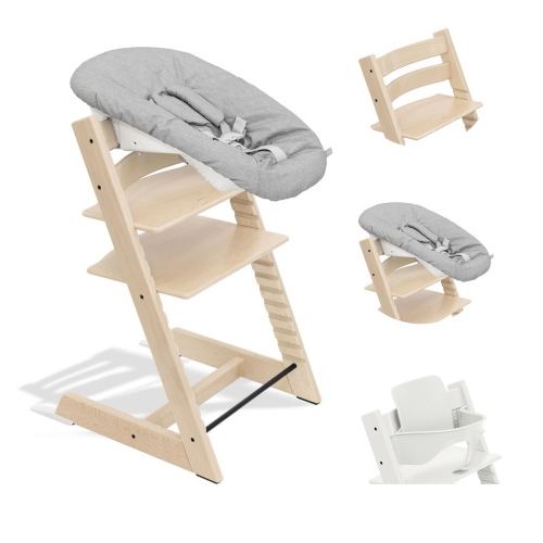 Stokke Seggiolone per neonati Tripp Trapp 3 in 1 Natural-white con Newborn