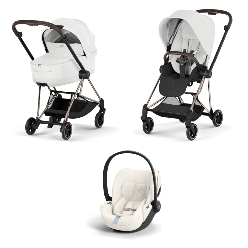 Cybex Trio Mios Style Champagne Gold-Off White con Cloud T Plus