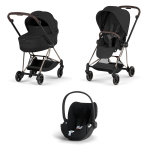 Cybex Trio Mios Style Champagne Gold-Sepia Black con Cloud T Plus
