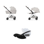 Trio Cybex Mios Chrome City Grey con Cloud S Style Misty Grey
