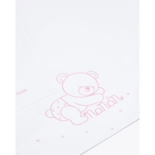 Nanan Set Lenzuola Carrozzina 3 Pezzi Sweet Dots Rosa