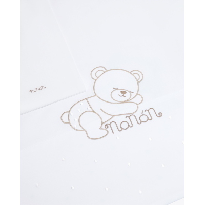 Nanan Set Lenzuola Lettino 3 Pezzi Sweet Dots Bianco