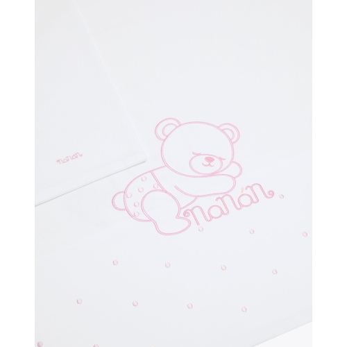 Nanan Set Lenzuola Lettino 3 Pezzi Sweet Dots Rosa