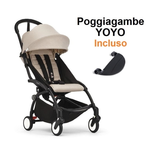 Stokke Passeggino Yoyo 3 Bonpoint Beige con poggiagambe