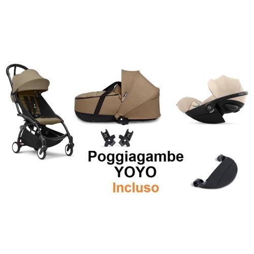 Stokke Trio Yoyo 3 Toffee con Cybex Cloud G3 Plus I-Size