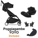 Stokke Baby Travel System YoYo 3 Black con Cloud G I-Size Plus