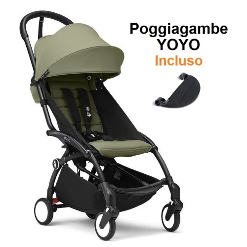 Stokke Passeggino Yoyo 3 Olive con Poggiagambe