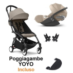 Stokke Baby Travel System Yoyo 3 Black-Taupe e Cloud T Plus i-Size
