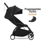 Stokke Passeggino Yoyo 3 Black con Poggiagambe