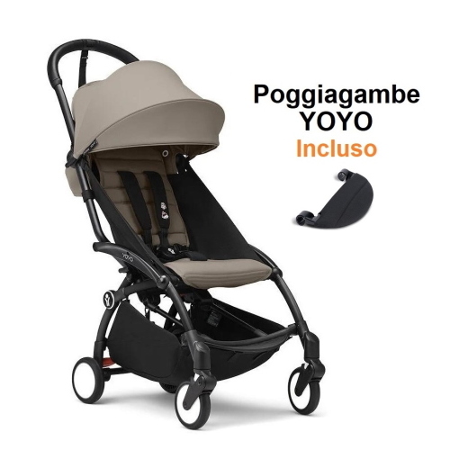 Stokke Passeggino Yoyo 3 Taupe con Poggiagambe