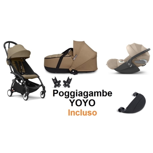 Stokke Trio Yoyo 3 Toffe con Cybex Cloud T Plus I-Size