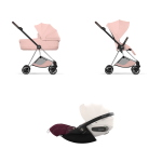 Trio Cybex Mios Chrome Peach Pink con Cloud S Style Quartz Pink