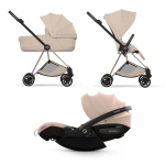 Cybex Trio Mios Style Champagne Gold-Cozy Beige con Cloud S i-Size