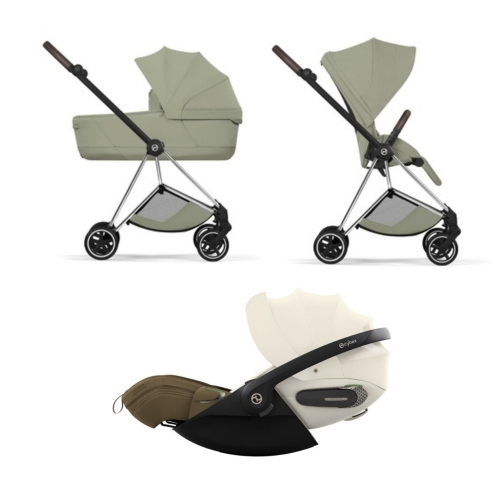 Cybex Trio Mios Style Chrome-Sage Green con Cloud S I-Size