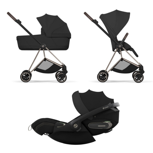 Cybex Trio Mios Champagne Gold-Sepia Black con Cloud S i-Size