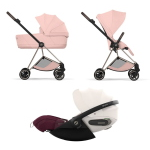 Cybex Trio Mios Style Champagne Gold-Peach Pink con Cloud S i-Size