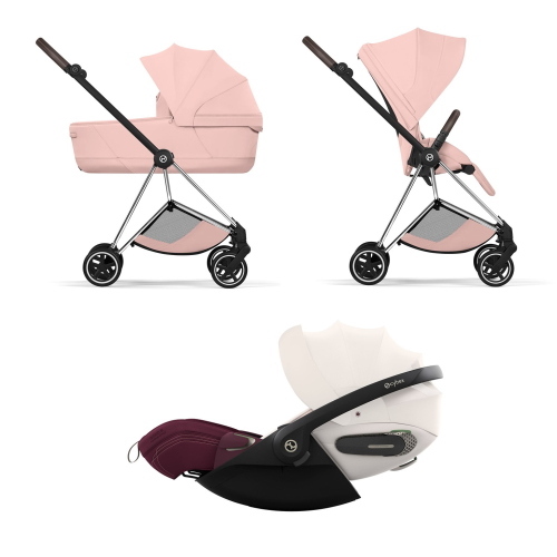 Cybex Trio Mios Style Chrome-Peach Pink con Cloud S I-Size 