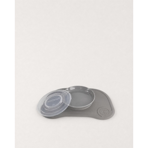Twistshake Click-Mat Mini + Plate Pastel Grey 
