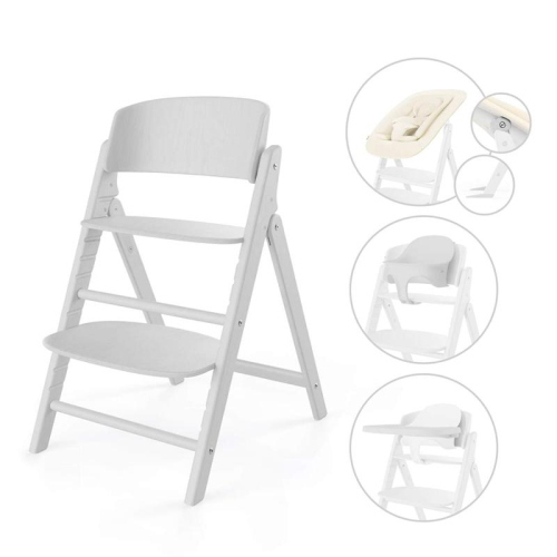 Cybex Seggiolone pappa Click e Fold 4 in 1 All White