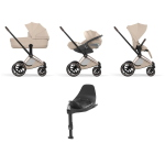 Cybex Priam Style 4 in 1 Rosegold-Cozy Beige con Isofix