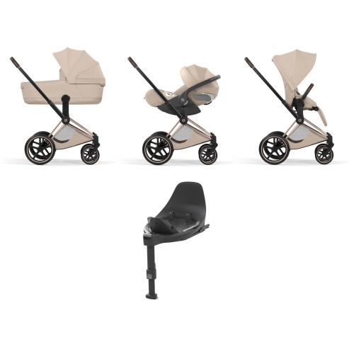 Cybex Priam Style 4 in 1 Rosegold-Cozy Beige con Isofix