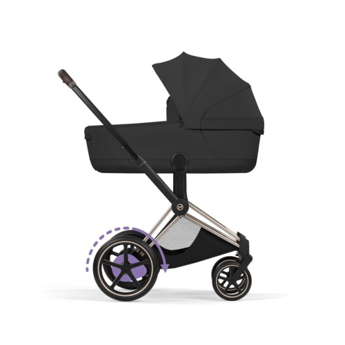 Cybex Trio ePriam Style Champagne Gold-Sepia Black con Cloud T I-Size