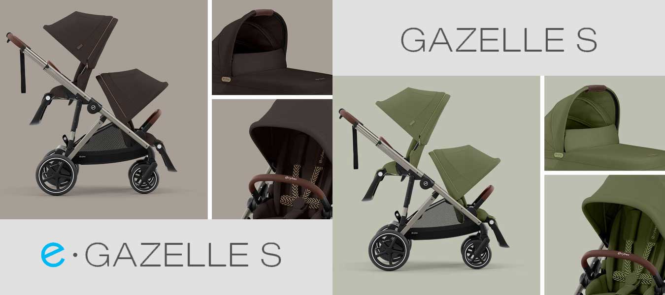 Nuovo passeggino Gazelle ed e-Gazelle S